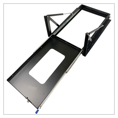 Refrigerator Tray with Slide and Tilt
