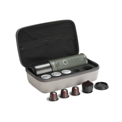 OutIn Traveler Nano Espresso Machine + Case Set (Forest Green)
