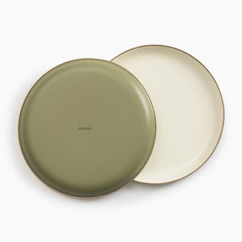 Barebones 2-Tone Deep Plate - Set of 2 (Olive Drab)