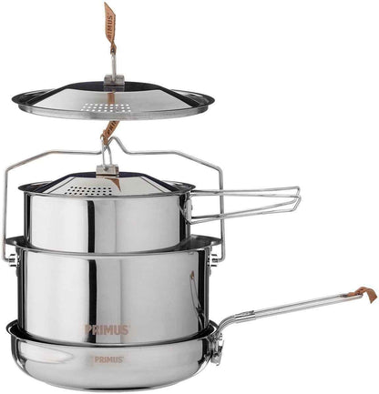 Primus Stainless Steel 3-Piece Cookset – Large