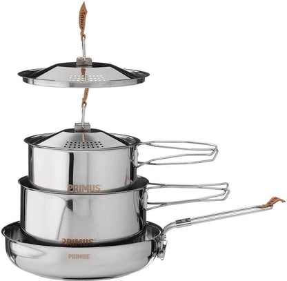 Primus Campfire 3-Piece Stainless Steel Cookset – Small