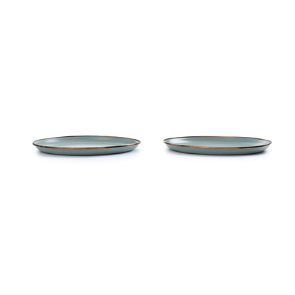 Barebones Enamel Deep Plate, Set of 2 (Mint)