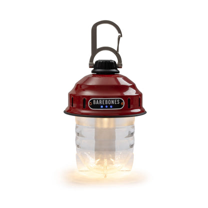 Barebones Beacon Hanging Light - USB Rechargeable Camping Lantern (Red)