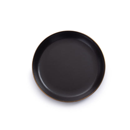 Barebones 8 Inch Enamelware Plate (Charcoal)