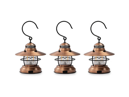 Barebones Edison Mini LED Lanterns - 3-Pack (Antique Bronze)