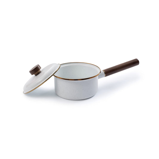Barebones Enamel Saucepan (Eggshell)