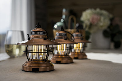 Barebones Edison Mini LED Lanterns - 3-Pack (Antique Bronze)