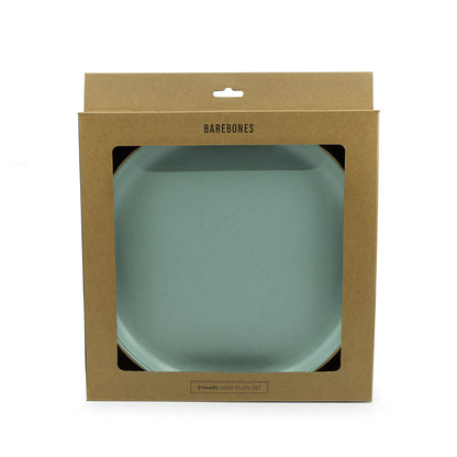 Barebones Enamel Deep Plate, Set of 2 (Mint)