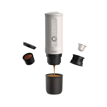OutIn Nano Portable Espresso Machine (Pearl White)