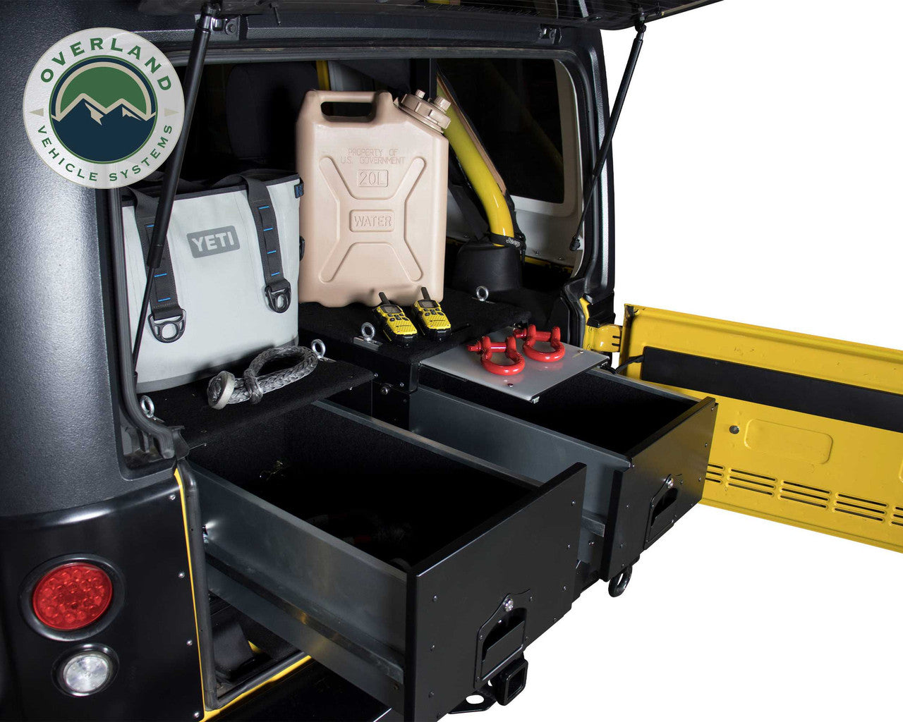 Cargo Box with Slide Out Drawer & Working Station