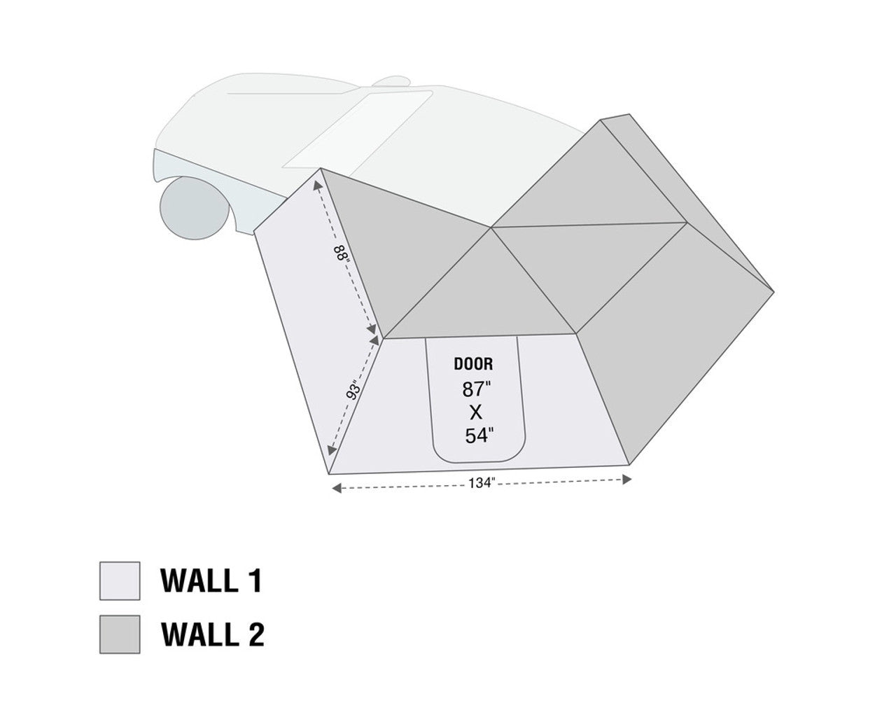 Nomadic Awning 270 LT with Complete Wall Package - Driver Side