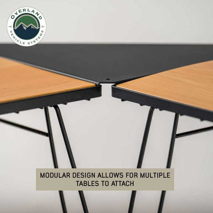 Kick It Camp Table - Wood Base & Storage Bag