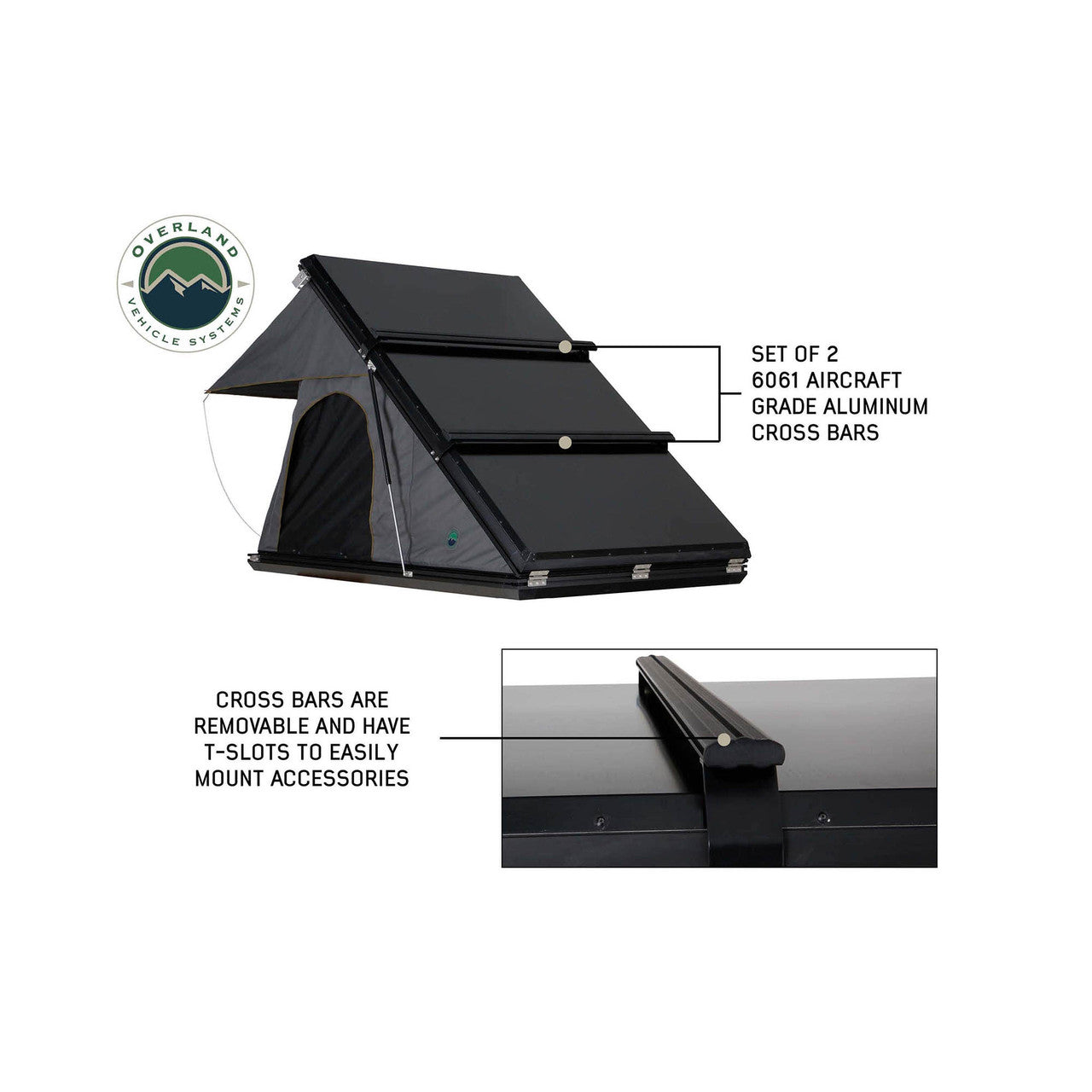 Mamba 3 Rear Opening Roof Top Tent - 3 Person