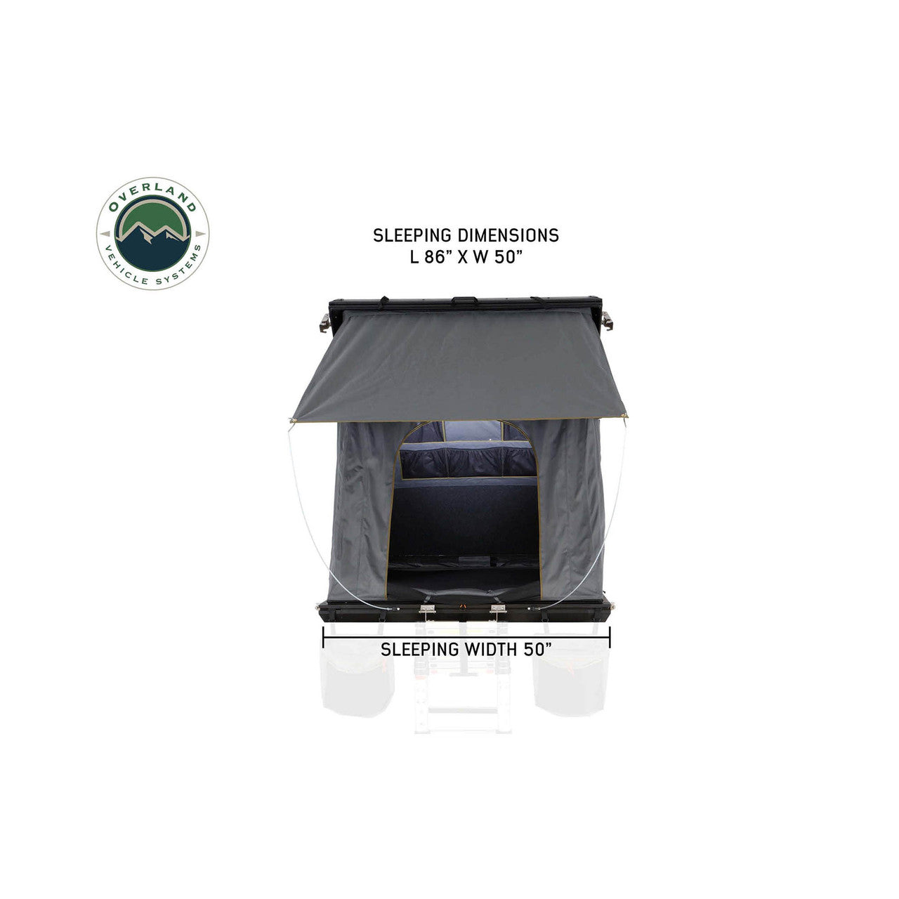 Mamba 3 Rear Opening Roof Top Tent - 3 Person