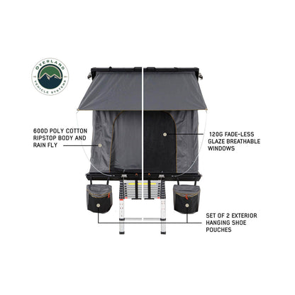 Mamba 3 Rear Opening Roof Top Tent - 3 Person