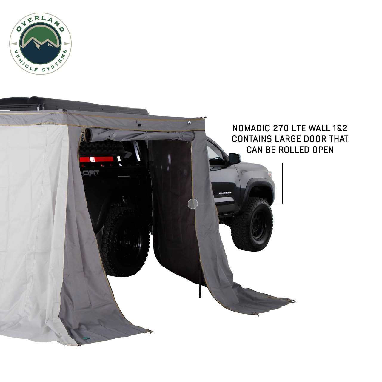 Nomadic Awning 270 LTE Walls 1 and 2 - Passenger Side