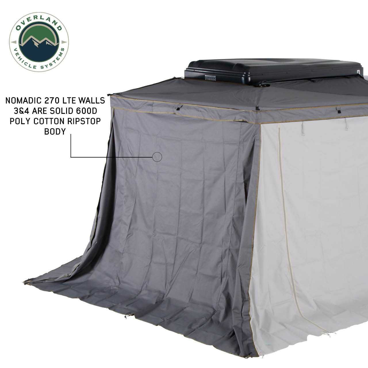 Nomadic Awning 270 LTE Walls 3 and 4 - Passenger Side