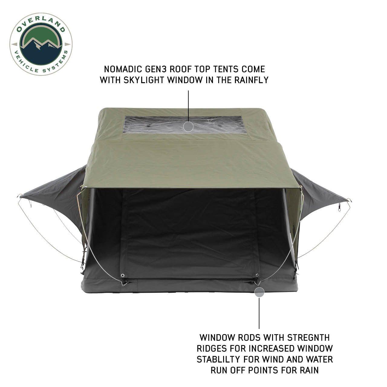 Nomadic 3 Standard Roof Top Tent - 3 Person