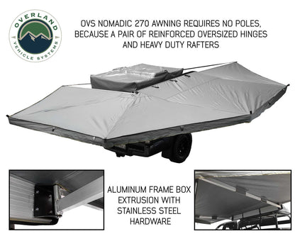Nomadic Awning 270 with Complete Wall Package - Passenger Side