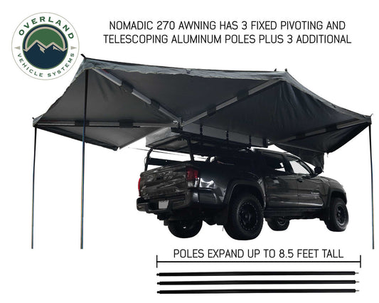 Nomadic Awning 270 with Complete Wall Package - Passenger Side