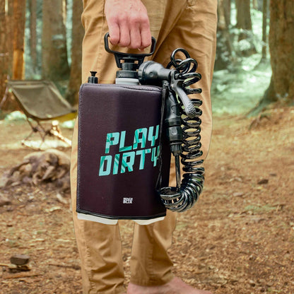 BeachBox Portable Camping Shower Tank - Play Dirty / Black