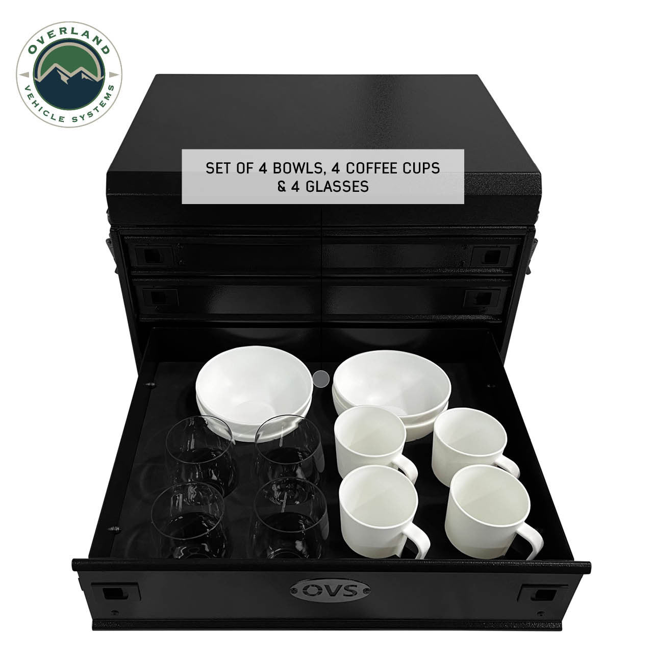 Ultimate 39-Piece Camp Dinnerware, Utensil Set, and Storage Box