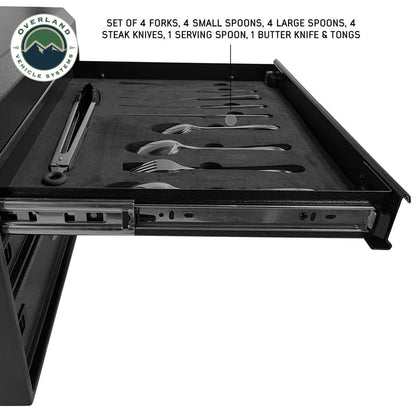 Ultimate 39-Piece Camp Dinnerware, Utensil Set, and Storage Box