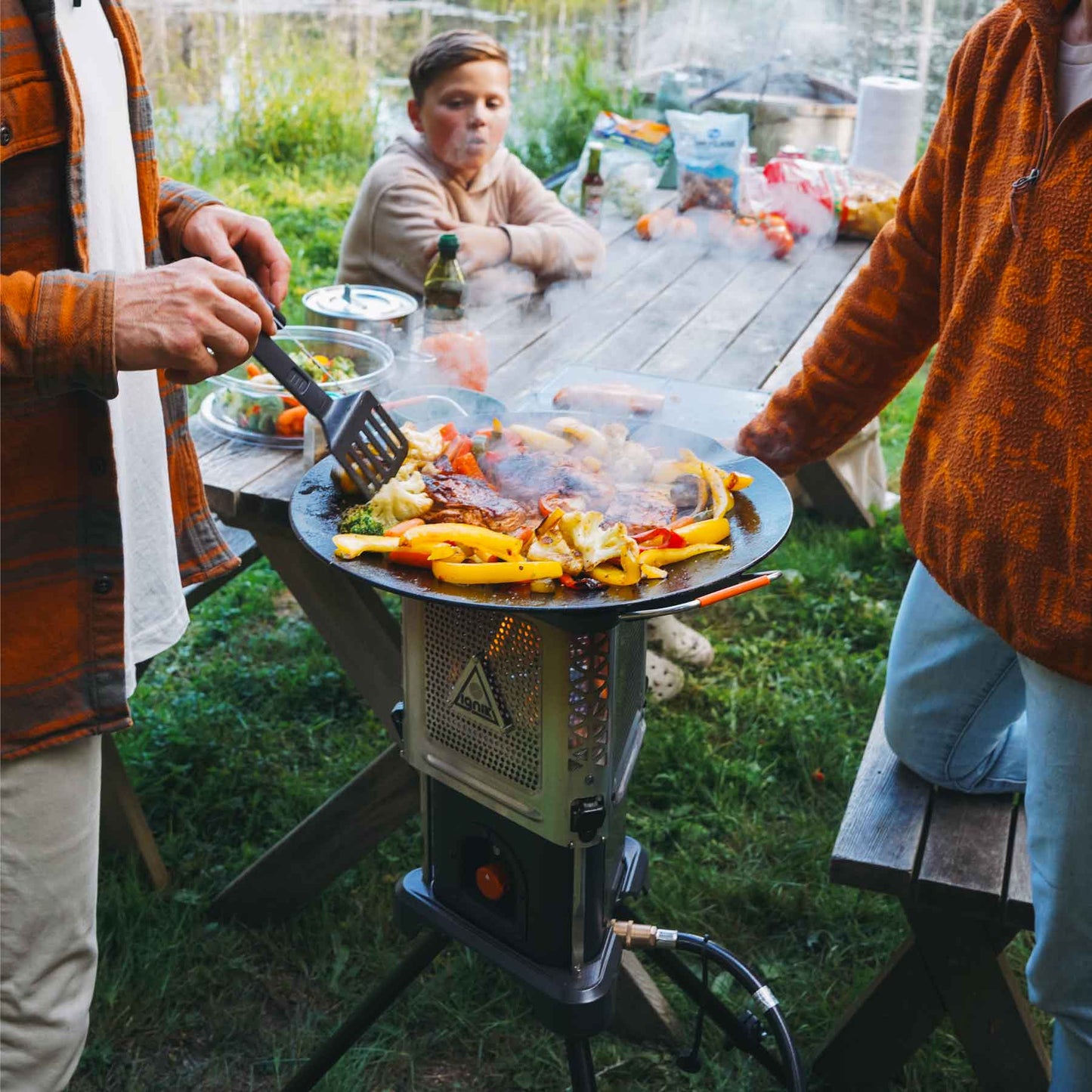 Ignik Outdoors Skullet Deluxe Heater Stove Cook Set
