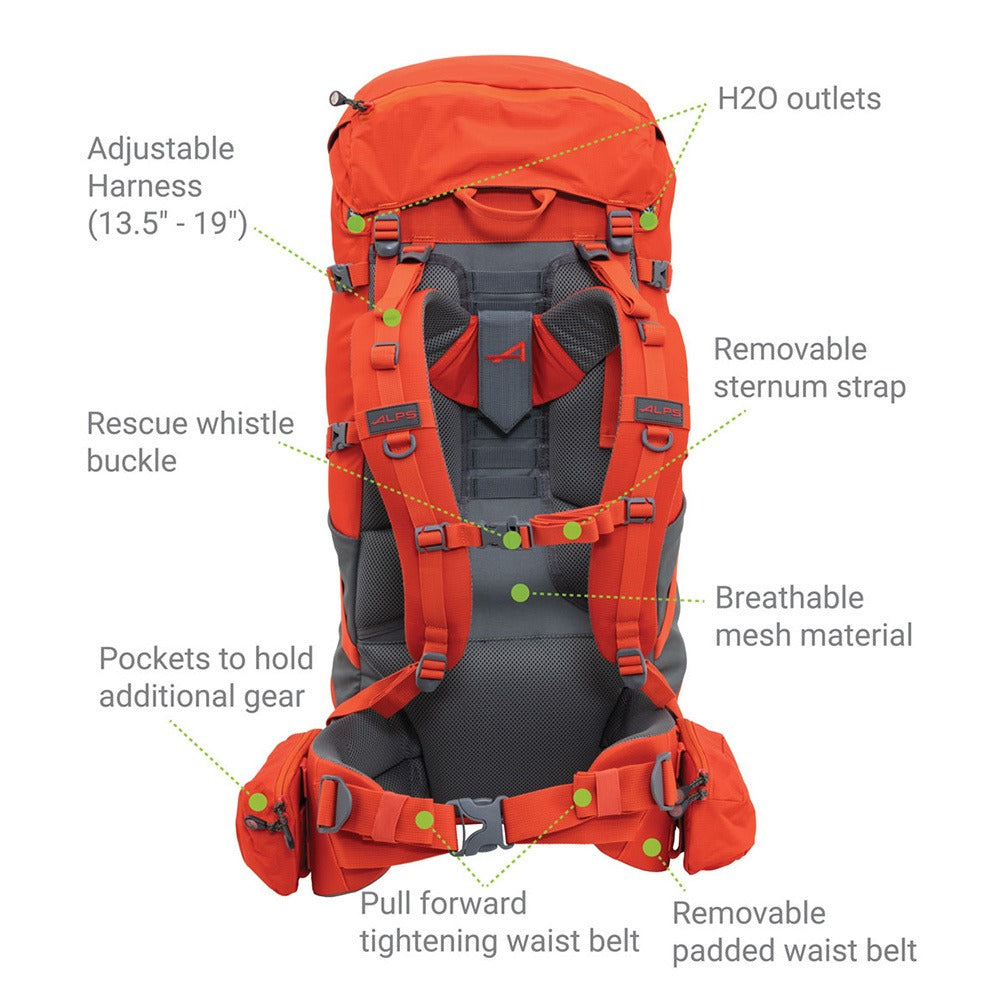 ALPS Mountaineering Red Tail 65 Hiking Backpack