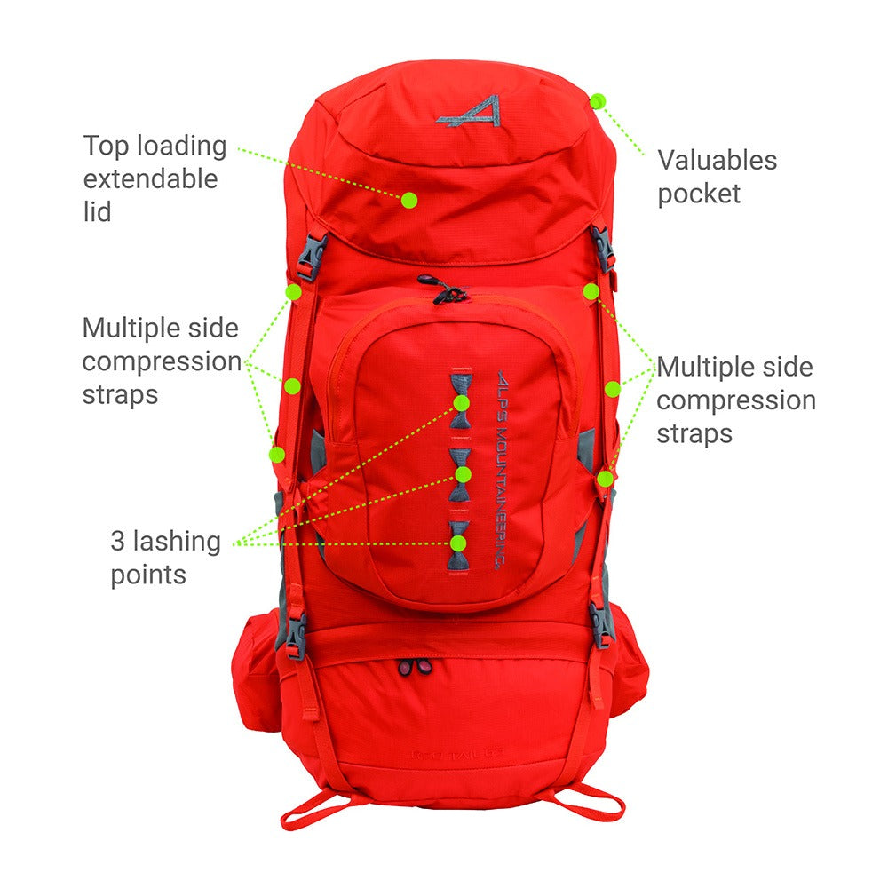 ALPS Mountaineering Red Tail 65 Hiking Backpack